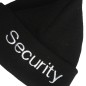 Preview: Rollmütze schwarz, silber bestickt,"Security"